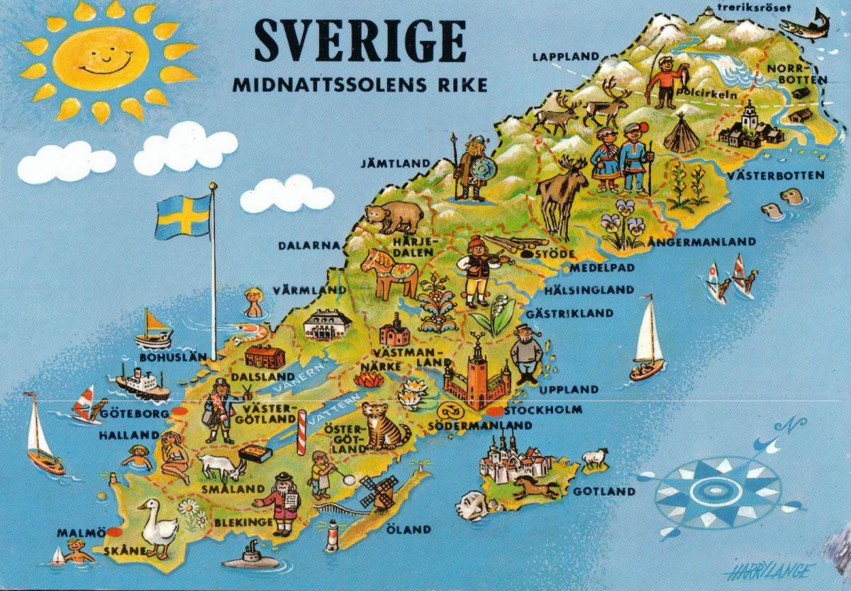 観光マップはスウェーデン