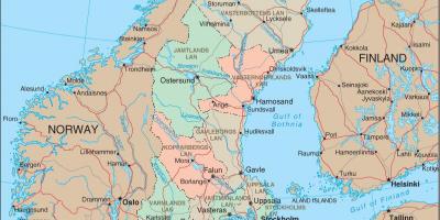 スウェーデンの世界地図 スウェーデンの世界地図 北欧のヨーロッパ