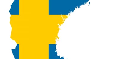 スウェーデン地図のフラグ