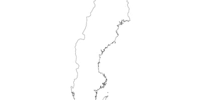 地図のスウェーデンのベクトル