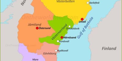 資本スウェーデンの地図